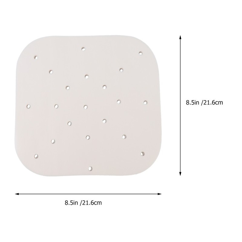 White Reusable Steamer Paper Air Fryer Liner Food Grade Non Stick Sheets gallery