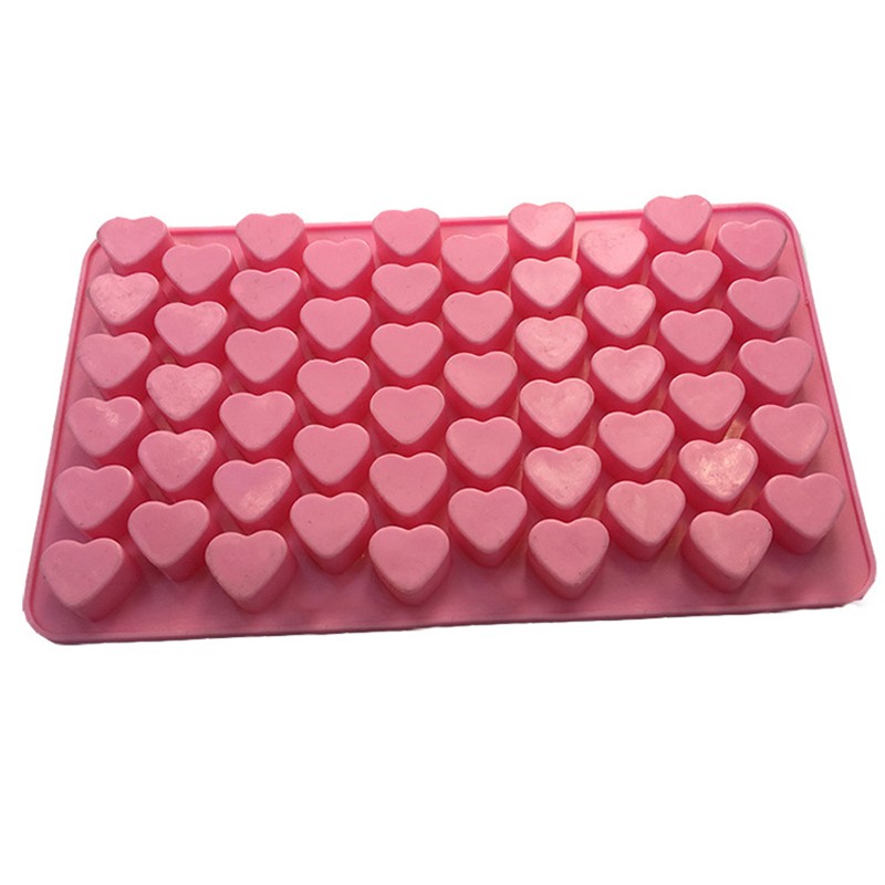 55 Holes Heart Cake Chocolate Cookies Baking Mould Ice Cube Soap Mold Bake TooQ6 gallery