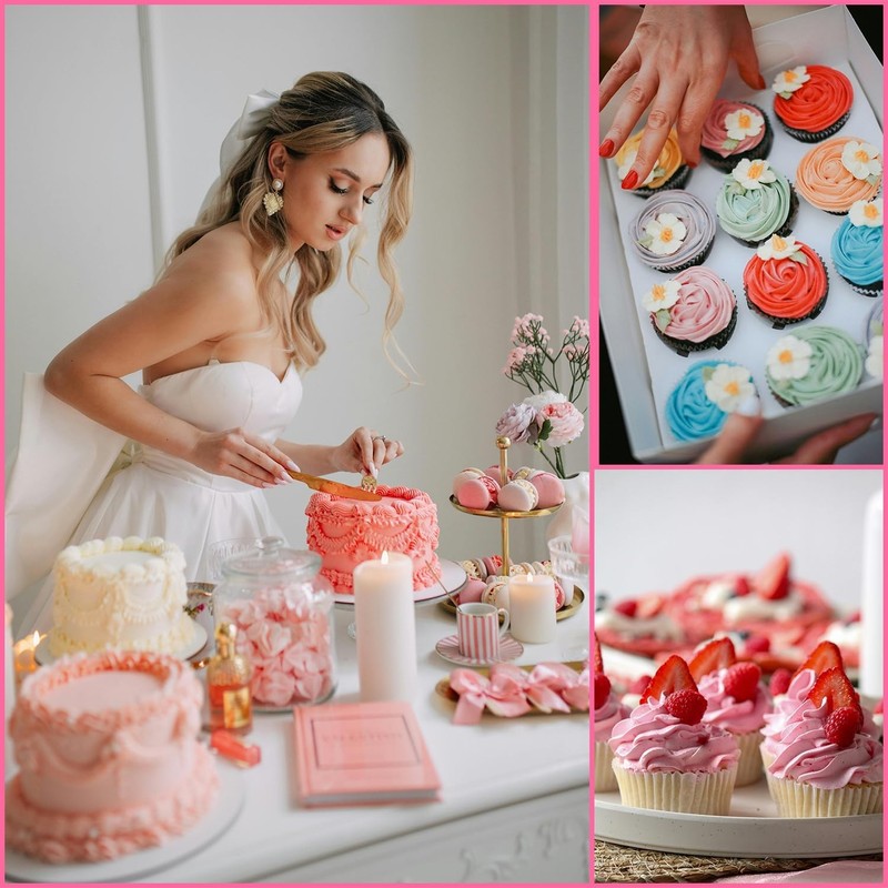 540PCS Cake Decorating Kit - Baking Supplies with 4 Springform Pans, Rotating Tu gallery