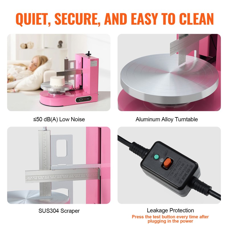 6-14" Cake Cream Decorating Machine Cake Spreading Frosting Smearing Machine gallery