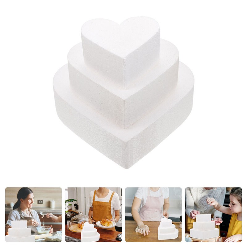 3Pcs DIY Practicing Cake Dummies for Party Gathering Practicing Wedding gallery