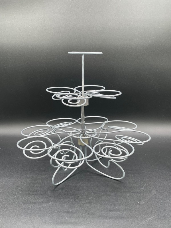 Wilton Metal Cupcake Stand, Spiral, Holds 12 Desserts, Stand Only, Vintage gallery