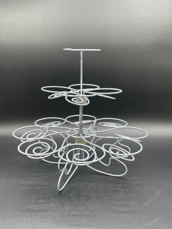 Wilton Metal Cupcake Stand, Spiral, Holds 12 Desserts, Stand Only, Vintage gallery