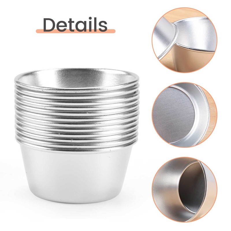 12 Pieces Individual Molds Pudding Molds Cups Chocolate Molten Pans3184 gallery