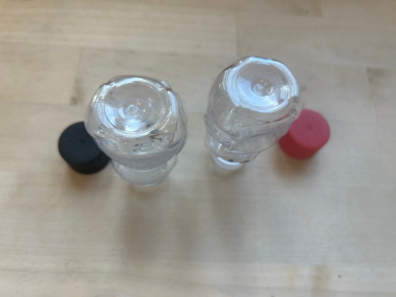 Plastic Honey Bear Bottles -2 oz Clear Reusable Mini Jars with Lid - Qty 2 gallery