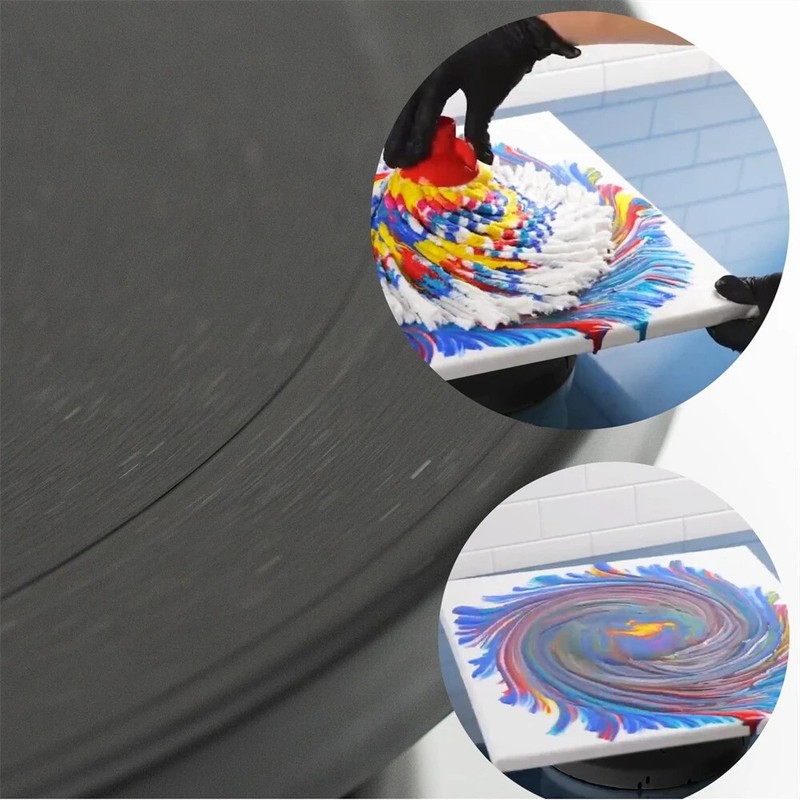 Cake Turntable with 2 Frosting Straight Angled Spatula 3 Icing Smoother gallery