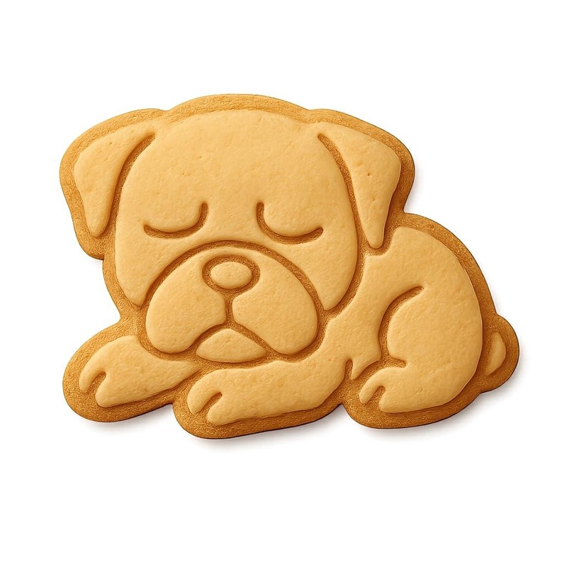 Chibi Boxer Resting Cookie Cutter & Stamp, Fondant & Clay – 4×3.5