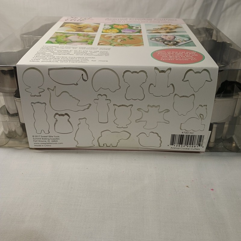 Sweet Elite Stainless Steel Cookie Cutters set Animals 17 Christmas 14 New gallery
