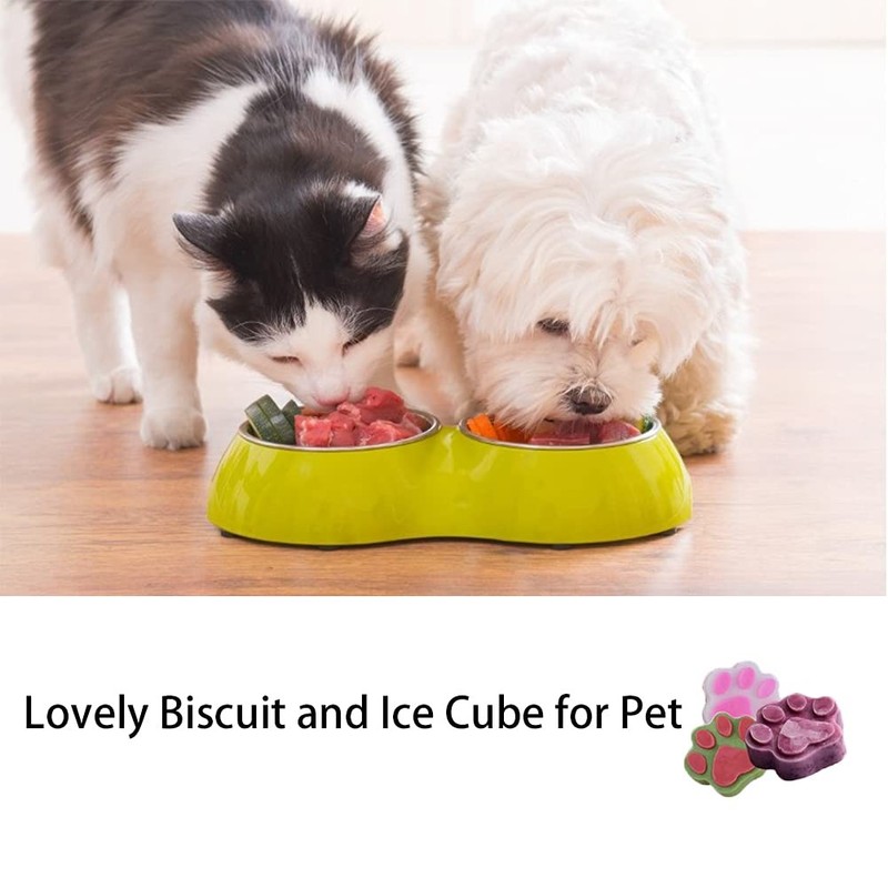 2 Pcs Silicone Puppy Paw Molds, Silicone Pet Dog Cat Paw Mold Ice Cube Chocol... gallery