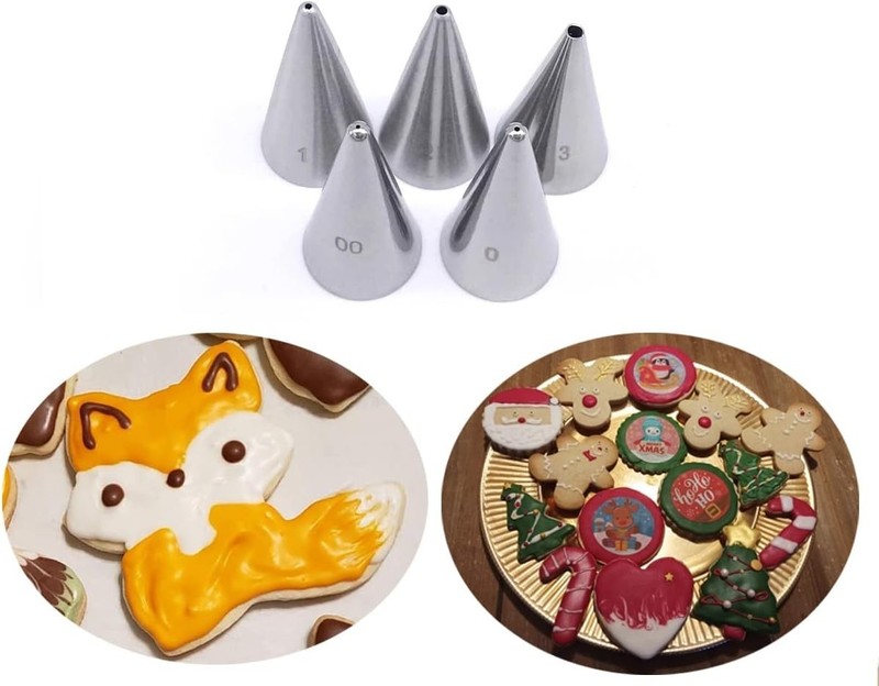 Small Round Piping Tips Set,Icing Piping Nozzles Frosting Tips for Pastry,Wri... gallery