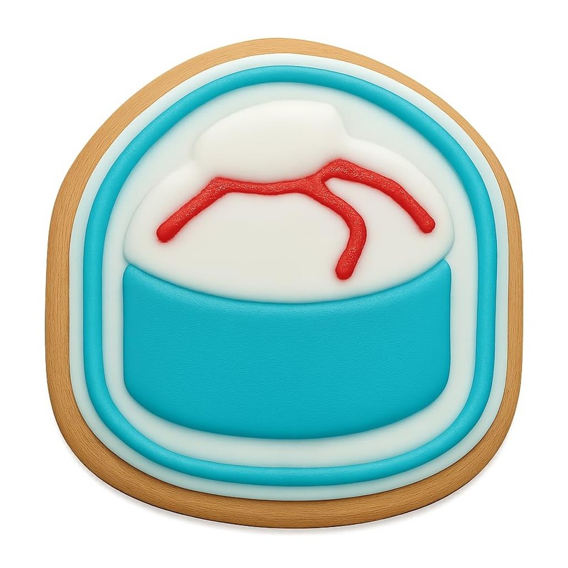 Snow Crab Roll Cookie Cutter & Stamp, Fondant & Clay - 4x3.8 gallery