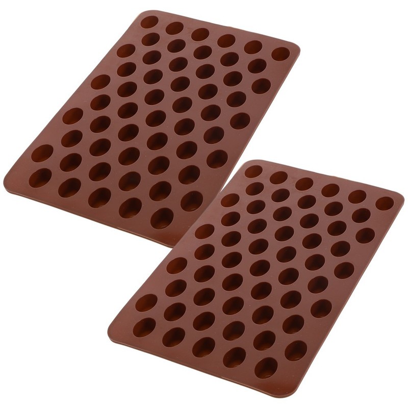 2Pcs Silicone Chocolate Molds Coffee Bean Shape Tray for Baking Craft Use gallery