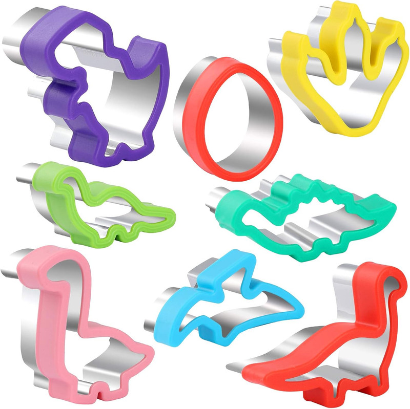 8Pcs Dinosaur Cookie Cutters,Stainless Steel Sandwich Cutters Cookie Cutters gallery