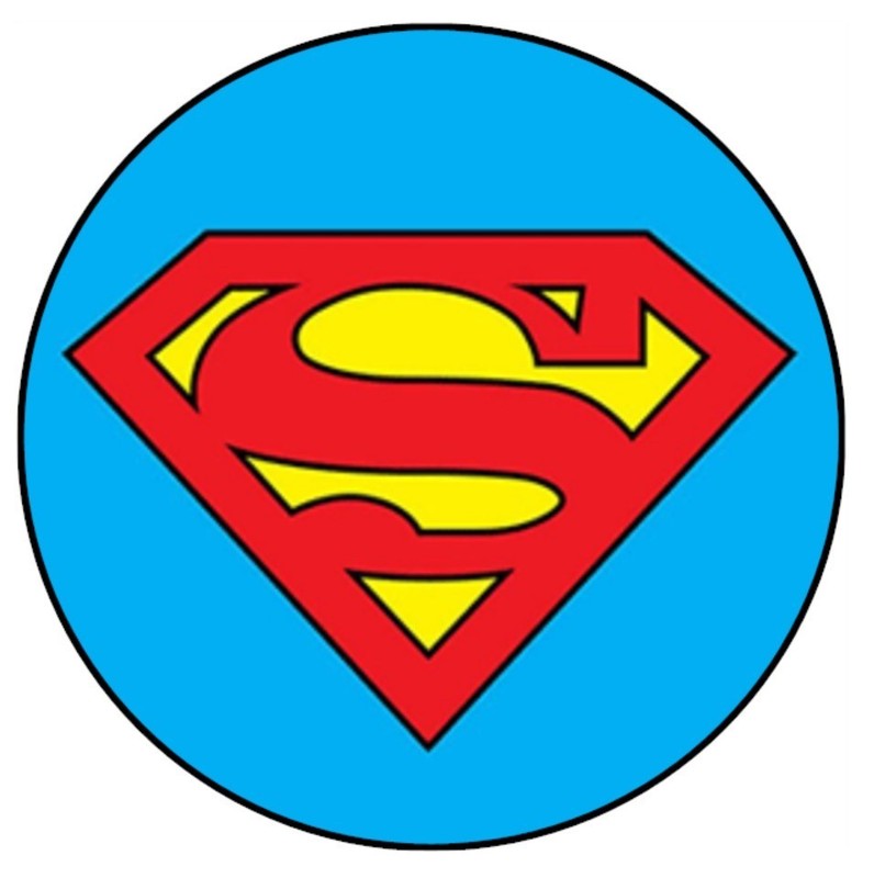 Superman Edible Cake & Cupcake Toppers – Wafer - Superhero Birthday Decorations gallery