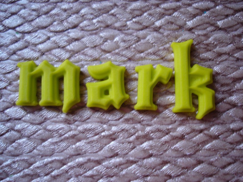 decorative edible letters / numbers for cake / cupcake decoration gallery