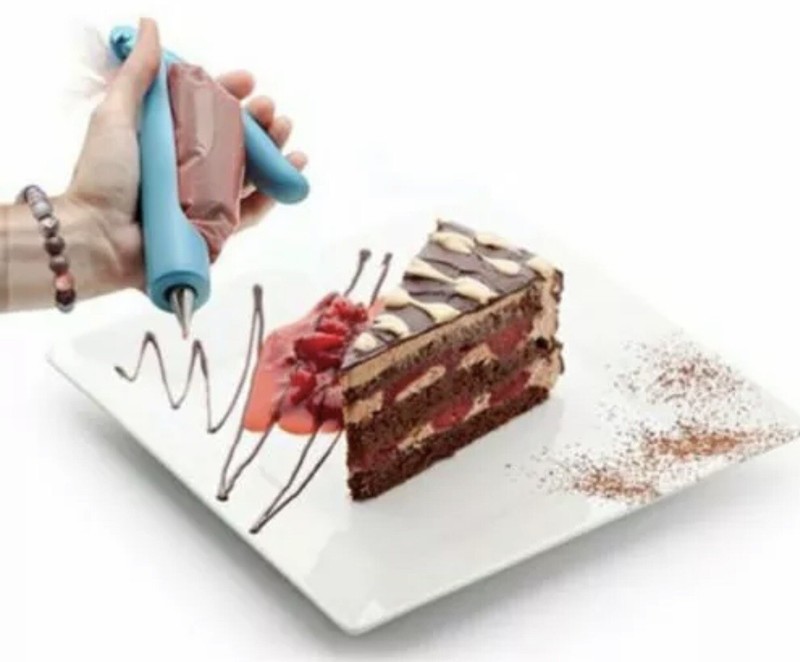 E-Z Deco Icing Pen Cake Decorating Nozzle Tips Tool Kit Pastry Piping Bag Bakery