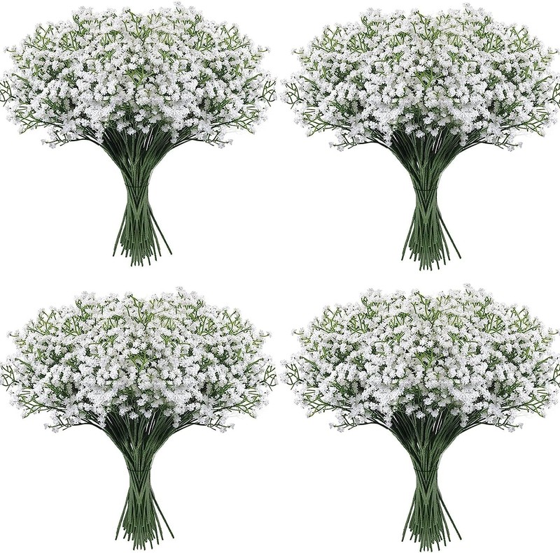 Babys Breath Artificial Flowers,30 Pcs Gypsophila Faux Flowers for