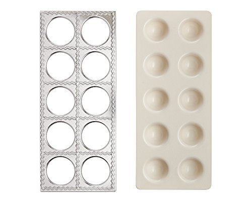 Ravioli Maker with Press Ravioli Cutter Mold Includes Tray and Press Tool