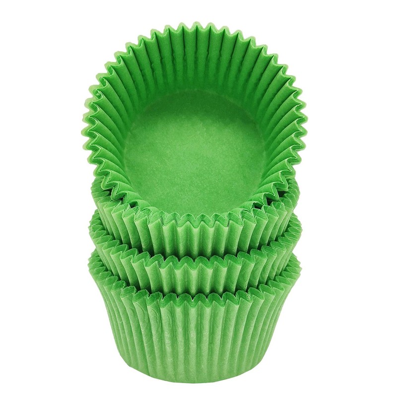 100 PCS Green Greaseproof Cupcake Liners Muffin Paper Baking Cups Standard gallery