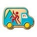 Rock Climber�s Van Cookie Cutter & Stamp, Fondant & Clay - 4x3.2 gallery