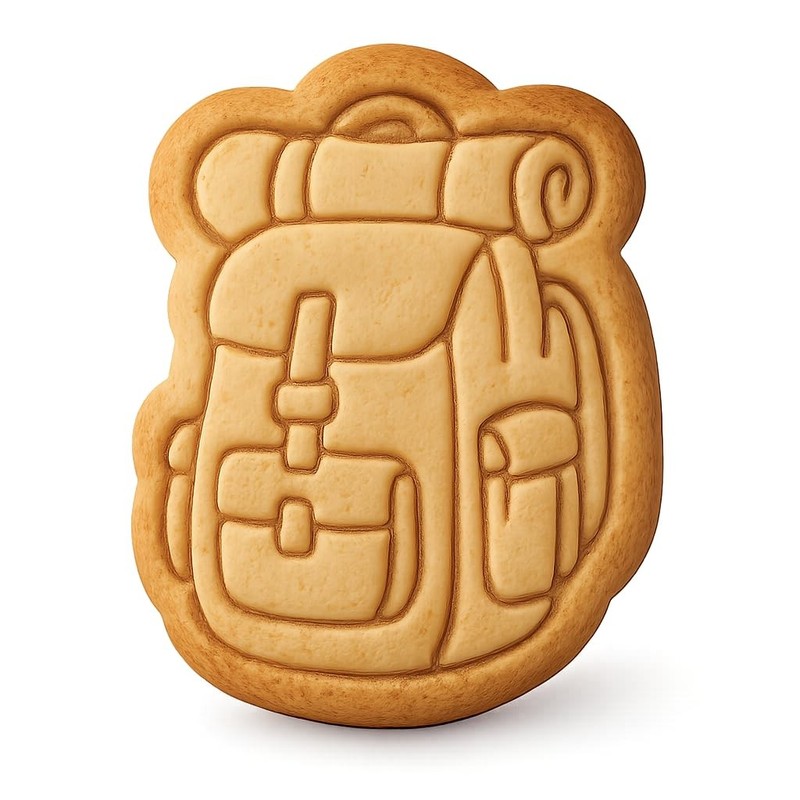 Adventurous Backpack Cookie Cutter & Stamp, Fondant & Clay Cutter – 3×4″