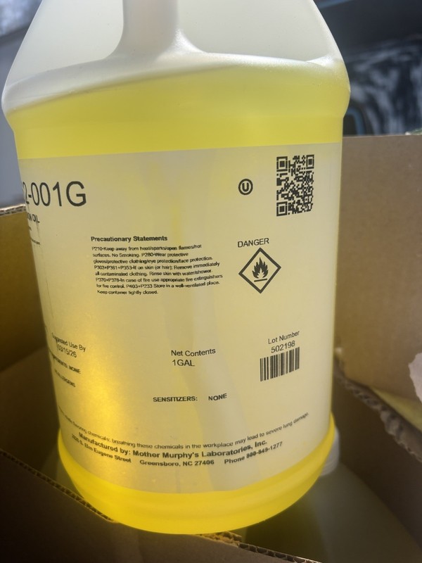 Lemon Oil Baking Flavor 1 Gallon Ultra Concentrated