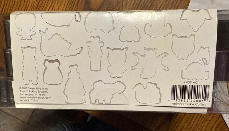 Cute Animal Cookie Cutters, Set Of 17, Sugar Glider, Sloth, Fox, Horse, And More gallery