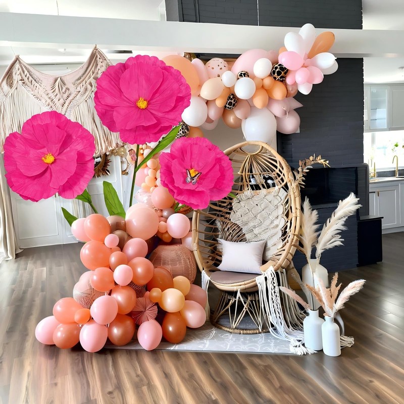 Puibtoiv 5.8 Ft Giant Artificial Flowerslarge Paper Flowerhuge Poppy Flowers gallery