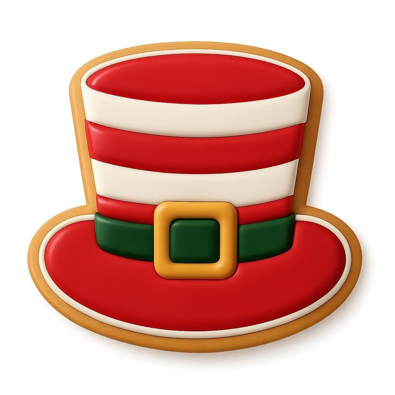 Striped Leprechaun Hat Cookie Cutter & Stamp - 4x3.5 Fun Kitchen Baking gallery