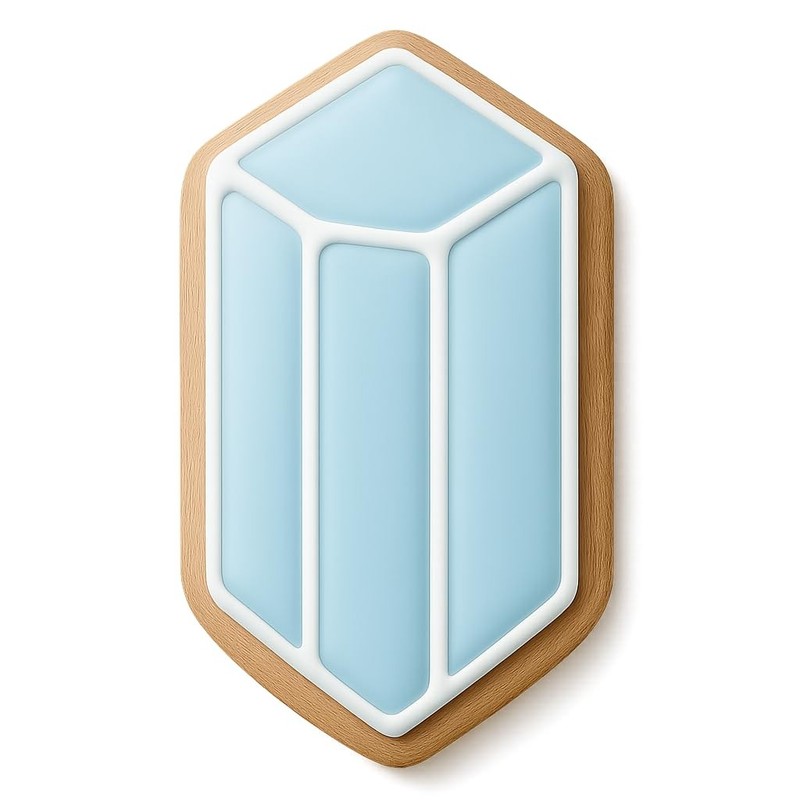 Tourmaline Rod Cookie Cutter & Stamp, Fondant & Clay - 4x2.6 gallery