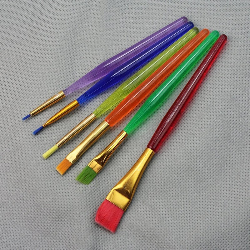 6 Pcs Cake Icing Fondant Dusting Painting Brushes Sugar Craft Tool Set gallery
