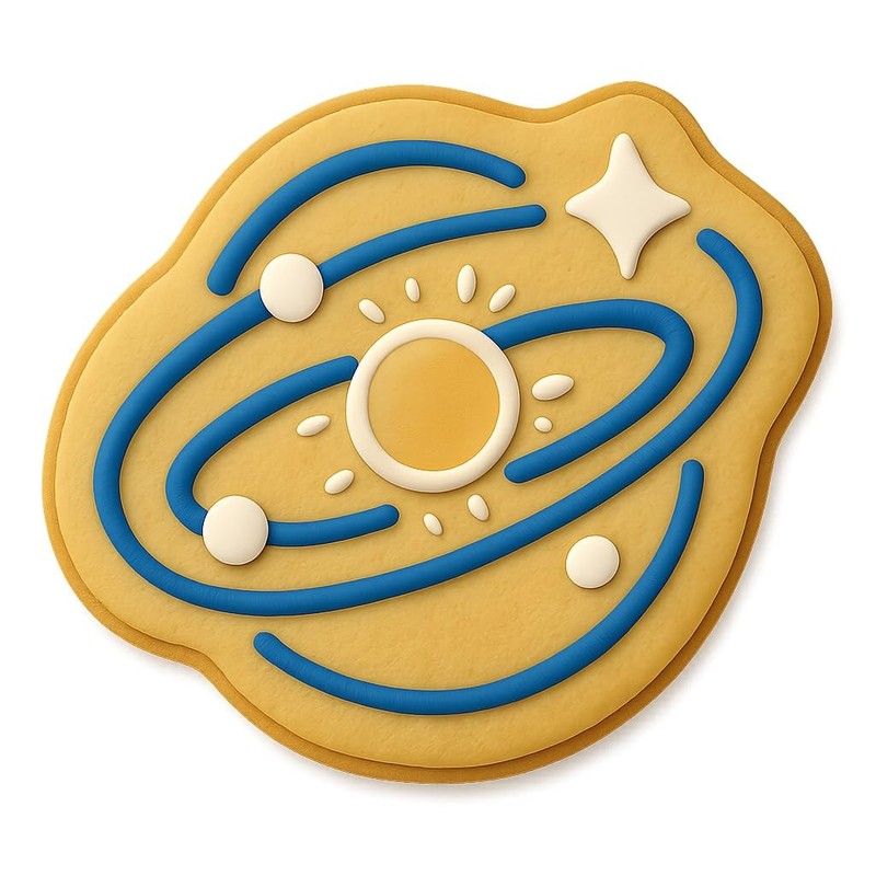 Galactic Halo Solar System Cookie Cutter & Stamp, Fondant & Clay - 4x3.8 gallery