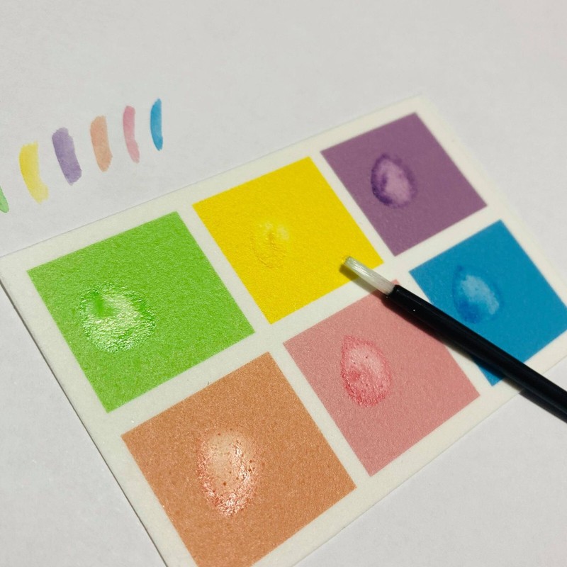 Paint Your Own PYO Pastel Edible Paint Palettes for Cookies - 10 Palettes Uncut gallery