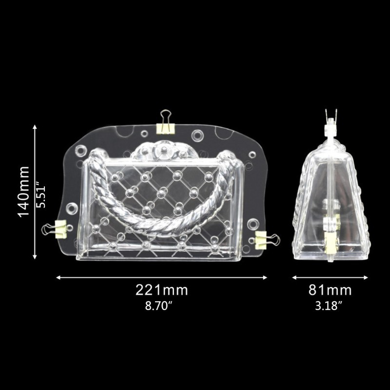 3D Handbag-Shaped Cake Decor Fondant Mold for Candy Molding Make DIY Baking Tool gallery