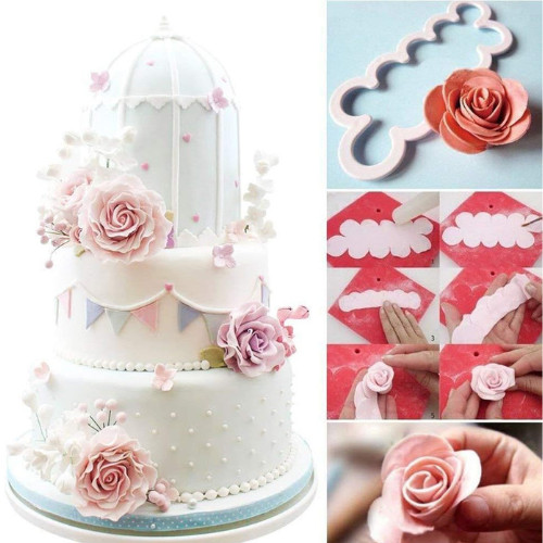 Palksky Cake Decorating Gumpaste Flowers The Easiest Rose Ever Cutter Pack of 3 gallery