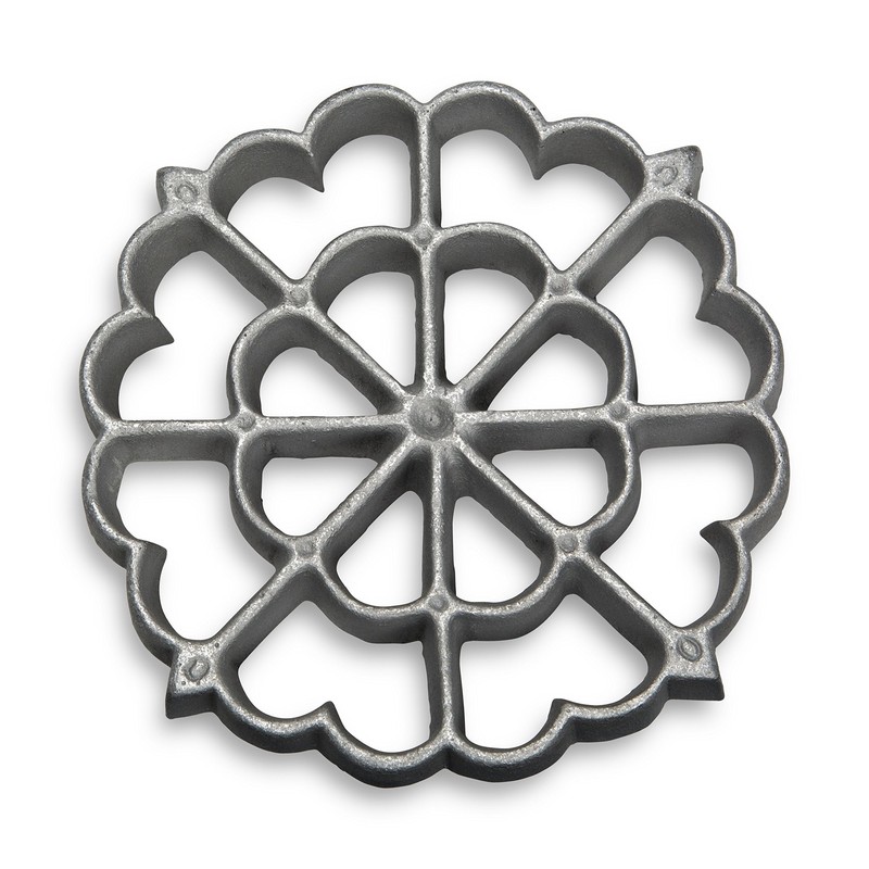 Kitchen Supply 7078 Geometric Spanish Rosette Iron, Hand-Cast and Food-Safe A…