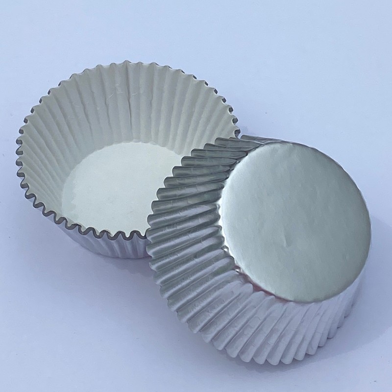TREAT CUP Foil Cupcake Baking Liner 500 ct sleeve – Silver