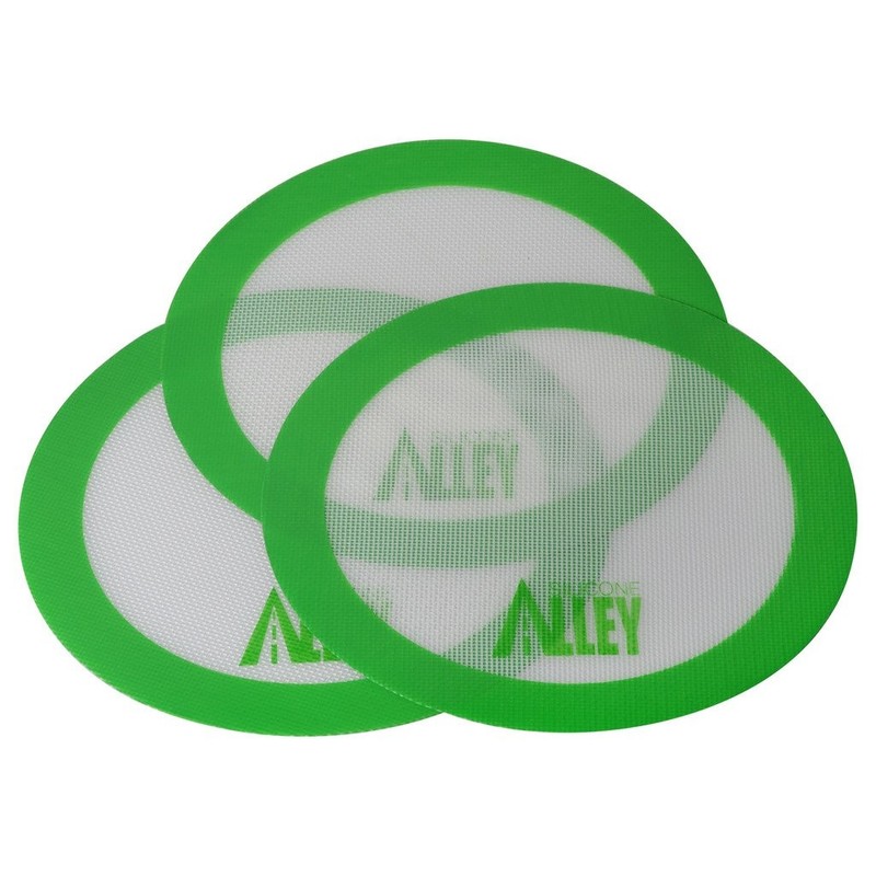 Silicone Alley, 3 Non-stick Mat Pad/Silicone Rolling Baking 9.5 inch, Green gallery