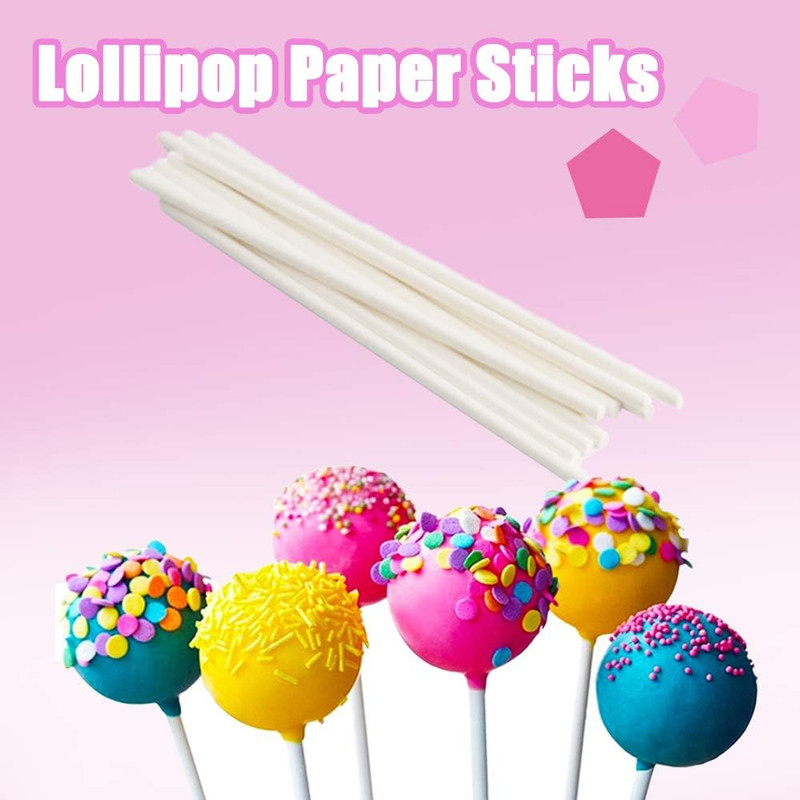 200 Count White Lollipop Sticks,6-Inch Paper Sticks Sucker Stick for Cake Pops,C gallery