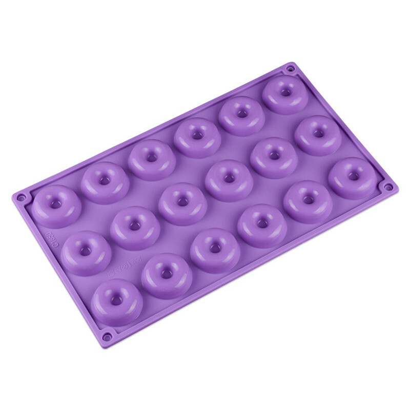 18 Cups DIY Donuts Mold Silicone Chocolate Candy Bakeware Cake Decor Baking Tool gallery