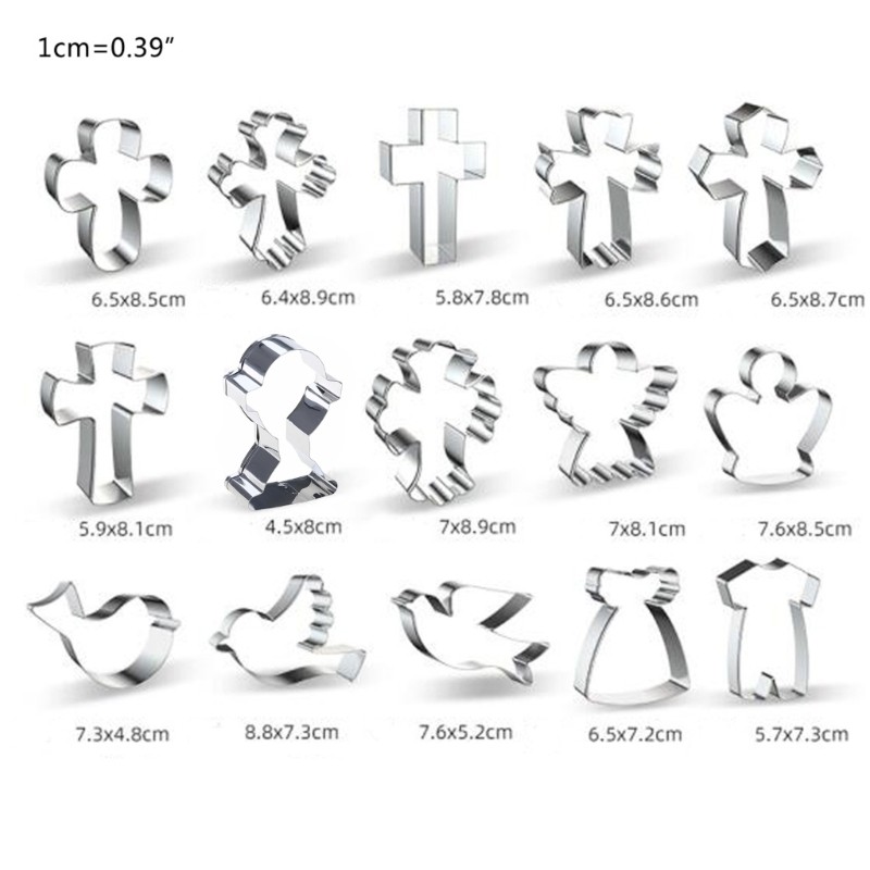 15 PCS Religious Theme Cookie Cutters Crucifix Shapes Christian Cookie Cutters gallery