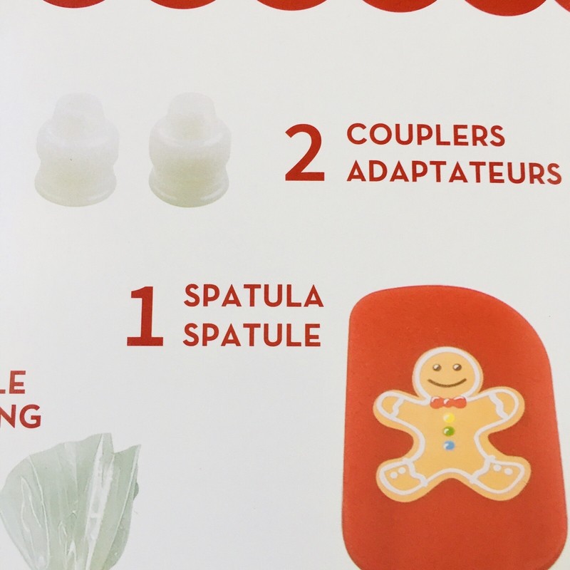 X'mas Gingerbread Bakeware Kit 9 Pc Silicone Cake Mold w Spatula, Whisk ..H-275 gallery