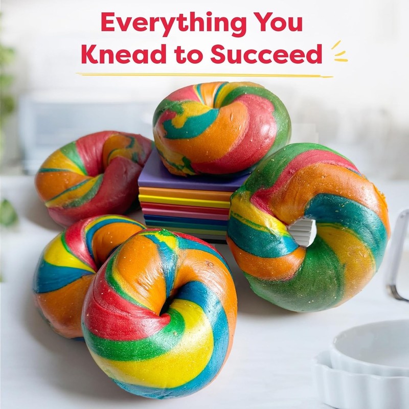 Kids Baking Kit Rainbow Bagel Baking Set with Premeasured Ingredients and gallery