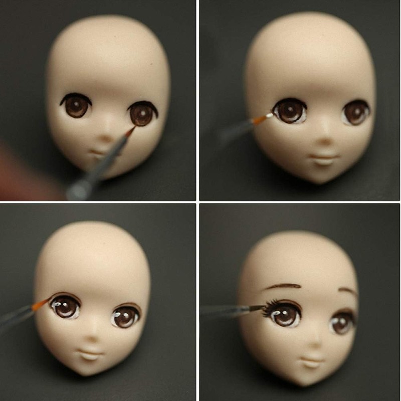 8Pcs/Set 3D Baby Face Soft Clay Mold Tools Doll Faces Silicone Mold Fondant Cake gallery