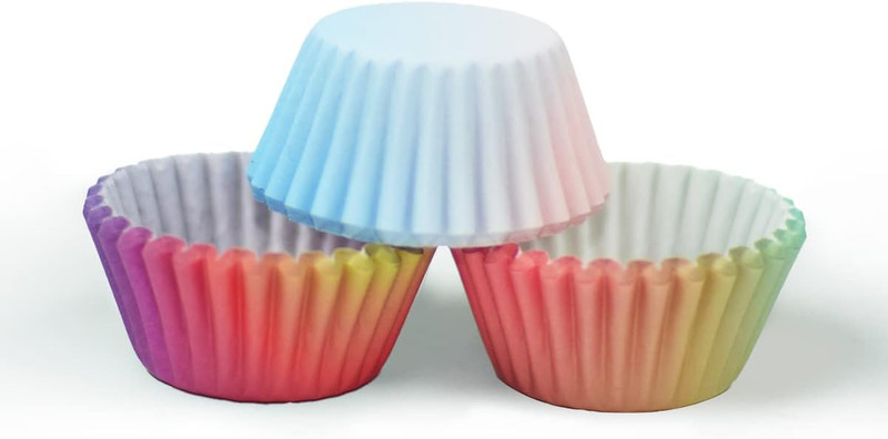 Mini Cupcake Liners Cupcake Cups 300-Count Food Grade Gradient Design Cupcake Pa gallery