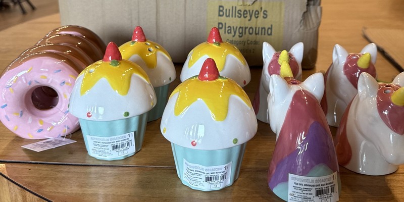 Lot of 24 Bullseye’s Playground Sprinkle Shakers Cupcake Donut Unicorn 3” Party