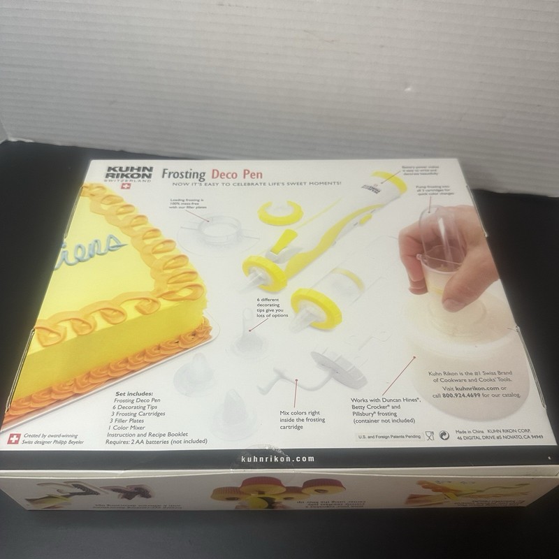 Kuhn Rikon Frosting Deco Pen for Cakes Cupcakes Cookies Decorating Sealed New gallery