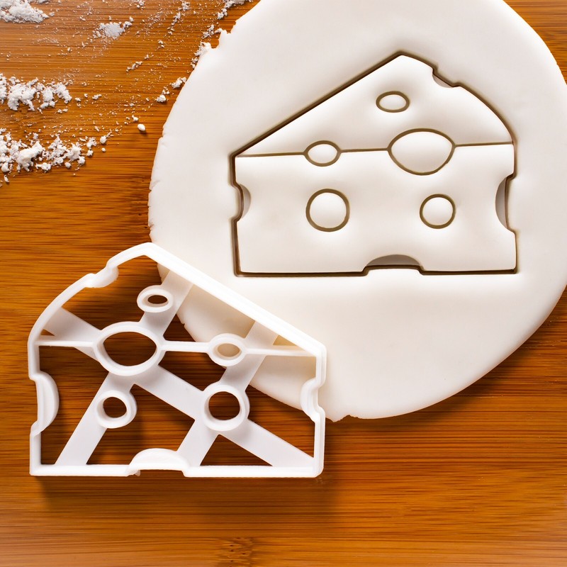 Swiss Cheese Cookie Cutter – mouse rat storybook nursery platter food Christmas
