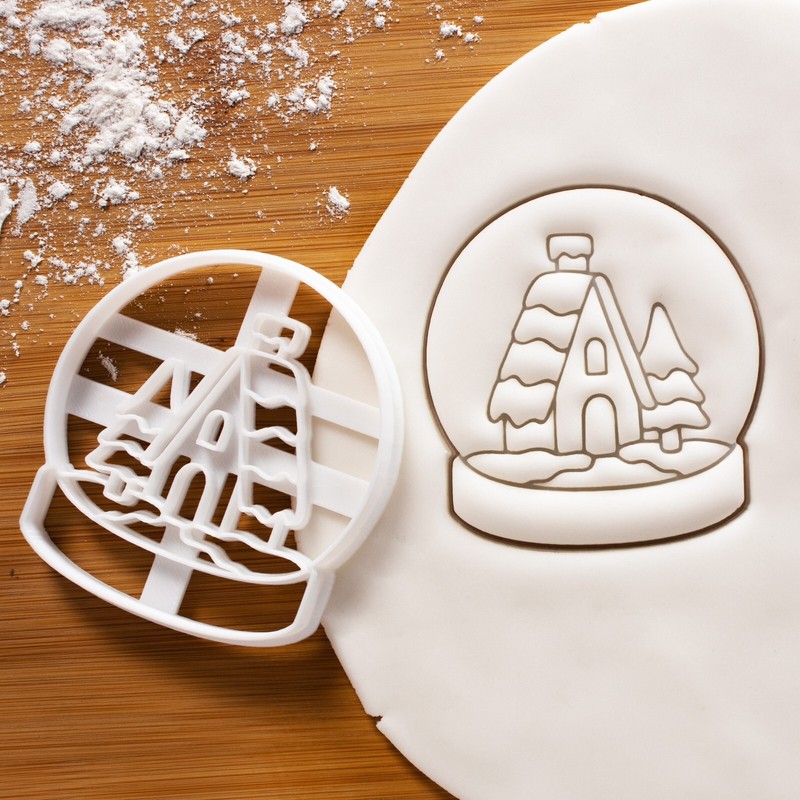 Snow Globe Cookie Cutter – Christmas Merry xmas winter festive season holidays