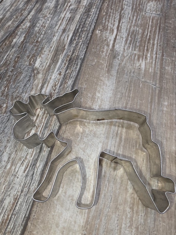Cookie Cutter Set Moose Angel Bell Snowman Metal gallery